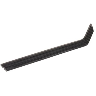 RS PRO L Metric Hex Key Set, Hex size 2 mm, Long Arm, Chrome Vanadium Steel, Black Finish 734-882