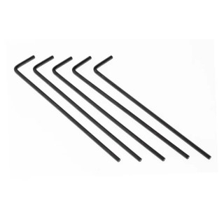 RS PRO L Metric Hex Key Set, Hex Size 2.5 mm, Long Arm, Chrome Vanadium Steel, Black Finish 734-898