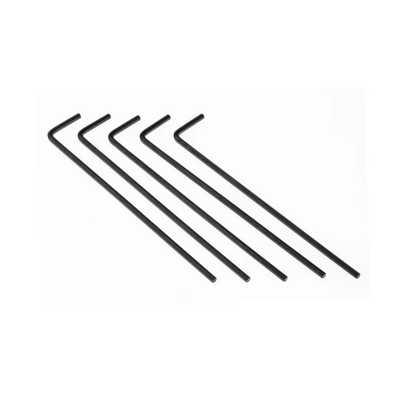 RS PRO L Metric Hex Key Set, Hex Size 2.5 mm, Long Arm, Chrome Vanadium Steel, Black Finish 734-898