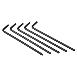 RS PRO L Metric Hex Key Set, Hex size 5 mm, Long Arm, Chrome Vanadium Steel, Black Finish 734-927