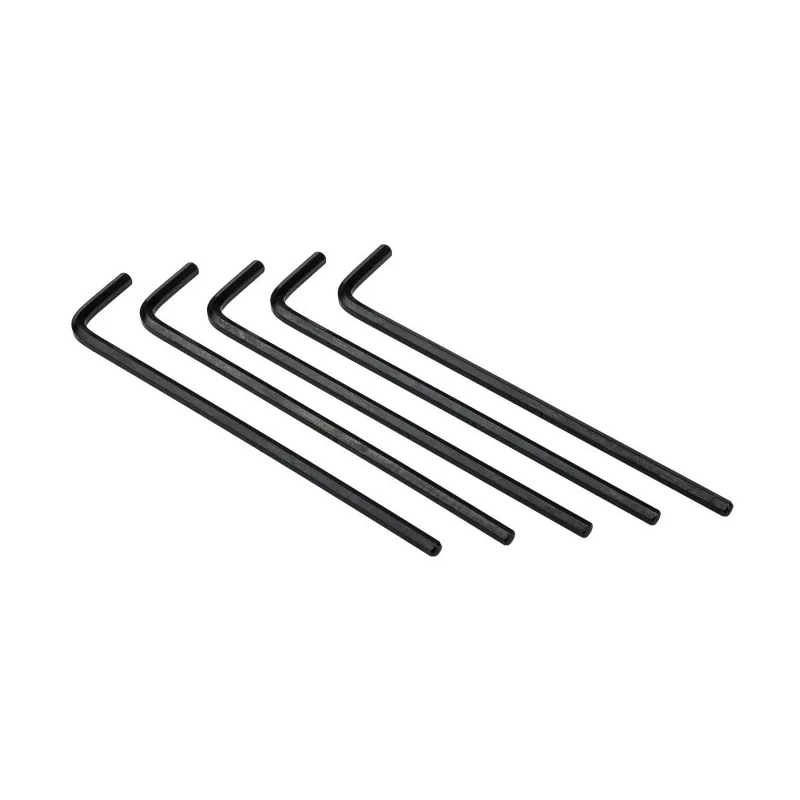 RS PRO L Metric Hex Key Set, Hex size 5 mm, Long Arm, Chrome Vanadium Steel, Black Finish 734-927