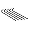 RS PRO L Metric Hex Key Set, Hex size 5 mm, Long Arm, Chrome Vanadium Steel, Black Finish 734-927