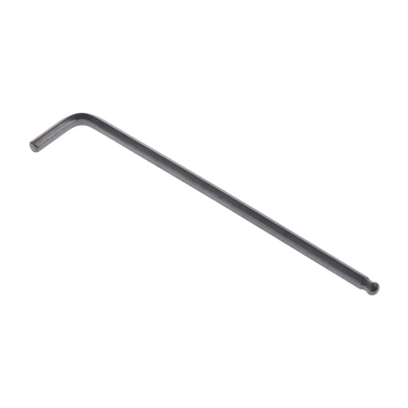 RS PRO L Metric Hex Key, Hex size 6 mm, Long Arm, Chrome Vanadium Steel Construction, Black Finish 735-116