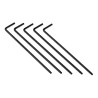 RS PRO L Metric Hex Key Set, Hex size 3 mm, Long Arm, Chrome Vanadium Steel, Ball End, Black Finish 735-087