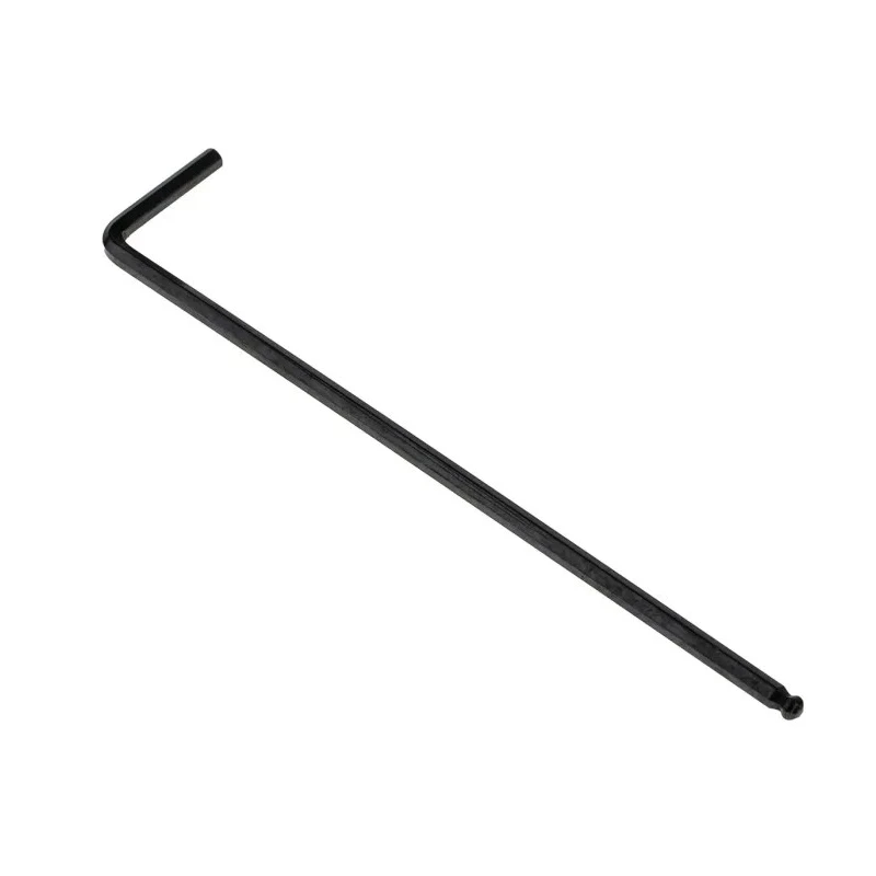 RS PRO L Metric Hex Key Set, Hex size 3 mm, Long Arm, Chrome Vanadium Steel, Ball End, Black Finish 735-087