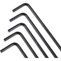 RS PRO L Metric Hex Key Set Chrome Vanadium Steel Ball End Black Finish Hex Size 4 mm Model 735-093