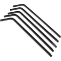 RS PRO L Metric Hex Key Set Chrome Vanadium Steel Ball End Black Finish Hex Size 4 mm Model 735-093