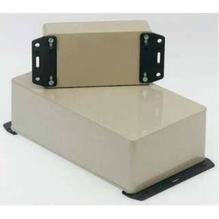 Hammond ABS Wall Bracket Mounting Accessory 25 mm x 25 mm x 0.1 in for 1591 E Series 1591F3BK-2
