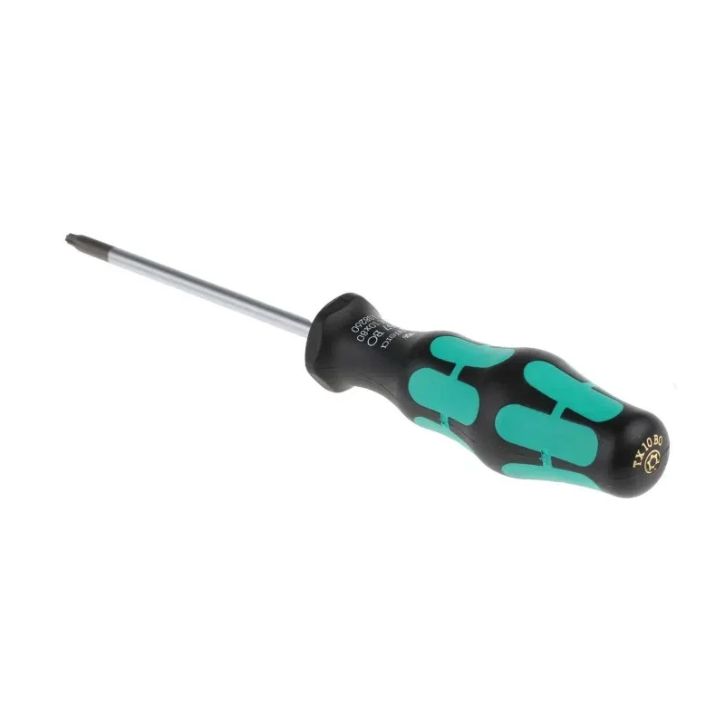 Wera Standard Torx & Torx Plus Screwdriver, T10 Tip, 80mm Blade, 161mm Overall 05138260001