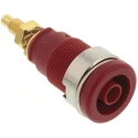 Hirschmann Test & Measurement Red Female Banana Socket 4 mm Connector 1000 V AC/DC 32A Solder Termination 972354101