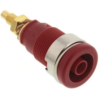 Hirschmann Test & Measurement Red Female Banana Socket 4 mm Connector 1000 V AC/DC 32A Solder Termination 972354101