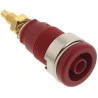 Hirschmann Test & Measurement Red Female Banana Socket 4 mm Connector 1000 V AC/DC 32A Solder Termination 972354101