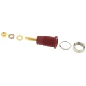 Hirschmann Test & Measurement Red Female Banana Socket 4 mm Connector 1000 V AC/DC 32A Solder Termination 972354101