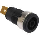 Hirschmann Test & Measurement Black Female Banana Socket 4 mm Connector Tab Termination 1000 V AC DC 32A 972356100
