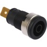 Hirschmann Test & Measurement Black Female Banana Socket 4 mm Connector Tab Termination 1000 V AC DC 32A 972356100