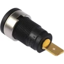 Hirschmann Test & Measurement Black Female Banana Socket 4 mm Connector Tab Termination 1000 V AC DC 32A 972356100