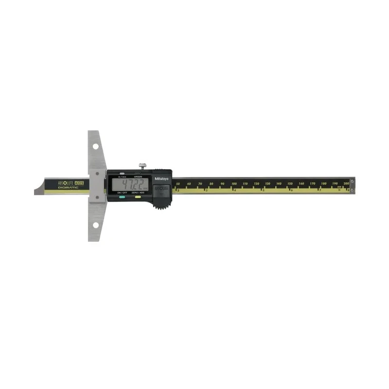 Mitutoyo 200 mm Imperial & Metric Depth Gauge Stainless Steel Micro Lapped Finish 571-212-30