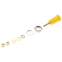 Hirschmann Test & Measurement Yellow Female Banana Socket 4 mm Connector Solder Termination 1000 V ac/dc 32A 972354103