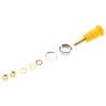 Hirschmann Test & Measurement Yellow Female Banana Socket 4 mm Connector Solder Termination 1000 V ac/dc 32A 972354103