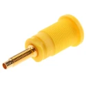 Hirschmann Test & Measurement Yellow Female Banana Socket 4 mm Connector Solder Termination 1000 V ac/dc 32A 972354103