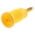 Hirschmann Test & Measurement Yellow Female Banana Socket 4 mm Connector Solder Termination 1000 V ac/dc 32A 972354103