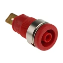 Hirschmann Test & Measurement Red Female Banana Socket 4 mm Connector Tab Termination 1000 V AC/DC 32A Gold 972356101