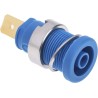 Hirschmann Test & Measurement Blue Female Banana Socket 4 mm Connector Tab Termination 1000 V ac dc 32A Gold 972356102