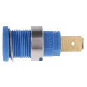 Hirschmann Test & Measurement Blue Female Banana Socket 4 mm Connector Tab Termination 1000 V ac dc 32A Gold 972356102