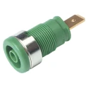 Hirschmann Test & Measurement Green Female Banana Socket 4 mm Connector Tab Termination 1000 V ac 1000 V dc 32A 972356104