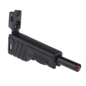 Hirschmann Test & Measurement Black Male Banana Plug, 4 mm Connector, Screw Termination, 60V dc, 30A, Nickel 932153100