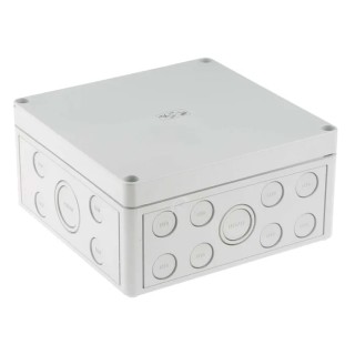 Spelsberg TK PC Series Grey Polycarbonate Junction Box, IP66, 182 mm x 180 mm x 90 mm 12740701