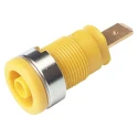 Hirschmann Test & Measurement Yellow Female Banana Socket, 4 mm Connector, Tab Termination, 1000 V AC/DC, 32A 972356103