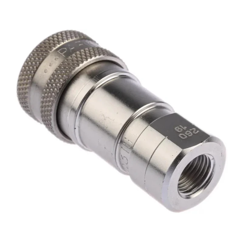 Parker Stainless Steel Hydraulic Quick Connect Coupling Female G 1/4 in, 35 Mpa SH2-62-BSPP