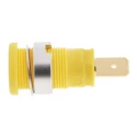 Hirschmann Test & Measurement Yellow Green Female Banana Socket 4 mm Connector Tab Termination 1000 V AC DC 972356188