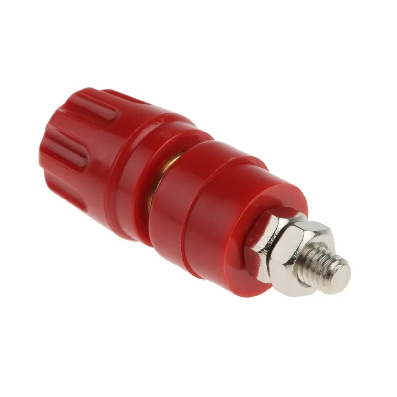 Hirschmann Test & Measurement Red 35A Test Connector with Brass Contacts Nickel Plated 2mm Hole Diameter 930103101