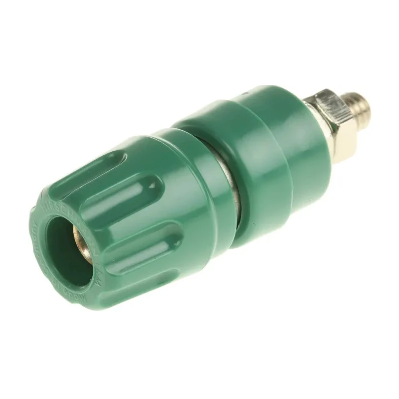 Hirschmann Test & Measurement Green 35A Test Connector with Brass Contacts Nickel Plated 2 mm Hole Diameter 930103104