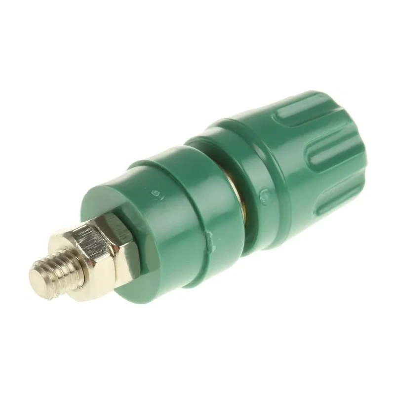 Hirschmann Test & Measurement Green 35A Test Connector with Brass Contacts Nickel Plated 2 mm Hole Diameter 930103104