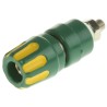 Hirschmann Test & Measurement 27 mm Test Terminal Green Yellow Brass Contacts Nickel Plated 35A 60V dc 930103188