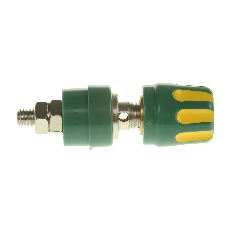Hirschmann Test & Measurement 27 mm Test Terminal Green Yellow Brass Contacts Nickel Plated 35A 60V dc 930103188