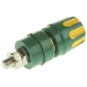 Hirschmann Test & Measurement 27 mm Test Terminal Green Yellow Brass Contacts Nickel Plated 35A 60V dc 930103188