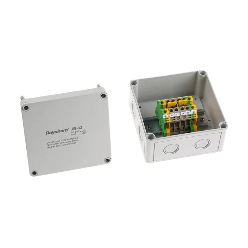 Chemelex Trace Heating Junction Box 75 mm x 130 mm x 130 mm, Operating Temp. -35 °C to 115 °C JB-82
