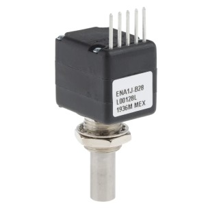 Bourns 5V DC 128 PPR Pulse Optical Incremental Encoder with 6.35 mm Round Shaft, Bracket Mount ENA1J-B28-L00128L