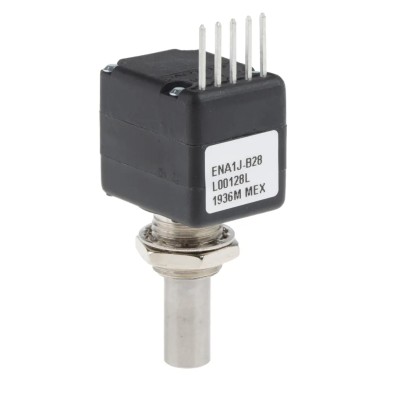 Bourns 5V DC 128 PPR Pulse Optical Incremental Encoder with 6.35 mm Round Shaft, Bracket Mount ENA1J-B28-L00128L