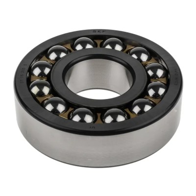 SKF Self-Aligning 2 Row Ball Bearing 60 mm Inside Diameter, 150 mm Outside Diameter, Machined Metal Cage, Steel 1412 M/C3