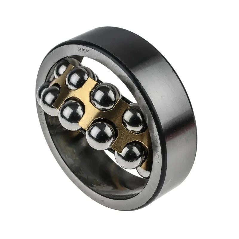 SKF Self-Aligning 2 Row Ball Bearing 60 mm Inside Diameter, 150 mm Outside Diameter, Machined Metal Cage, Steel 1412 M/C3