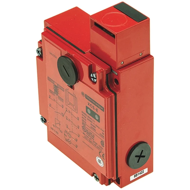 Telemecanique Sensors Solenoid Interlock Switch with Power to Lock Actuator 24V AC/DC Metal Housing IP67 XCSE7512