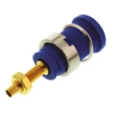 Hirschmann Test & Measurement Blue Female Banana Socket 4 mm Connector 1000 V ac/dc 32A Solder Termination 972354102