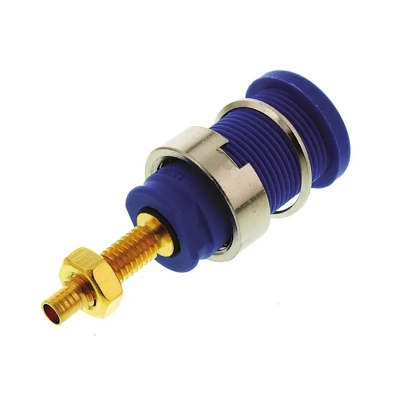 Hirschmann Test & Measurement Blue Female Banana Socket 4 mm Connector 1000 V ac/dc 32A Solder Termination 972354102
