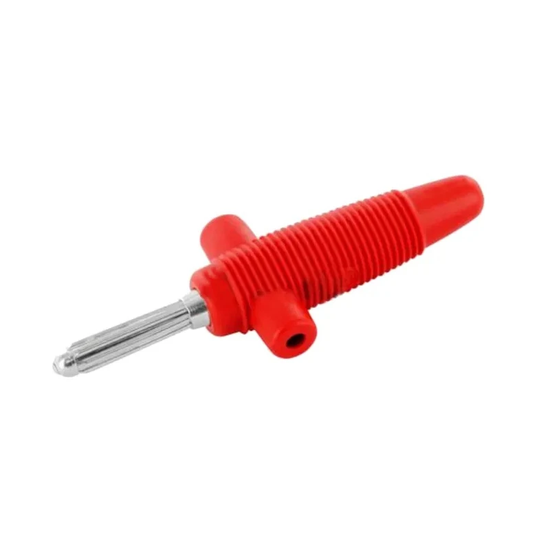 Hirschmann Test & Measurement Red Male Banana Plug 4 mm Connector Solder Termination 60V dc 30A Nickel Plating 931667101