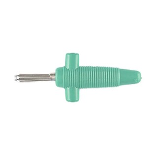 Hirschmann Test & Measurement Green Male Banana Plug 4 mm Connector Solder Termination 60V dc 30A Nickel Plating 931667104